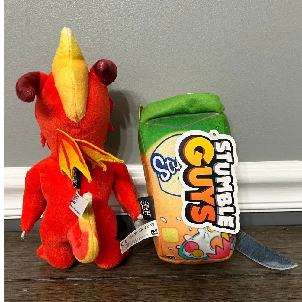 Stumble Guys Plush Toy‎ Inferno Dragon and Cereal Killer Bundle